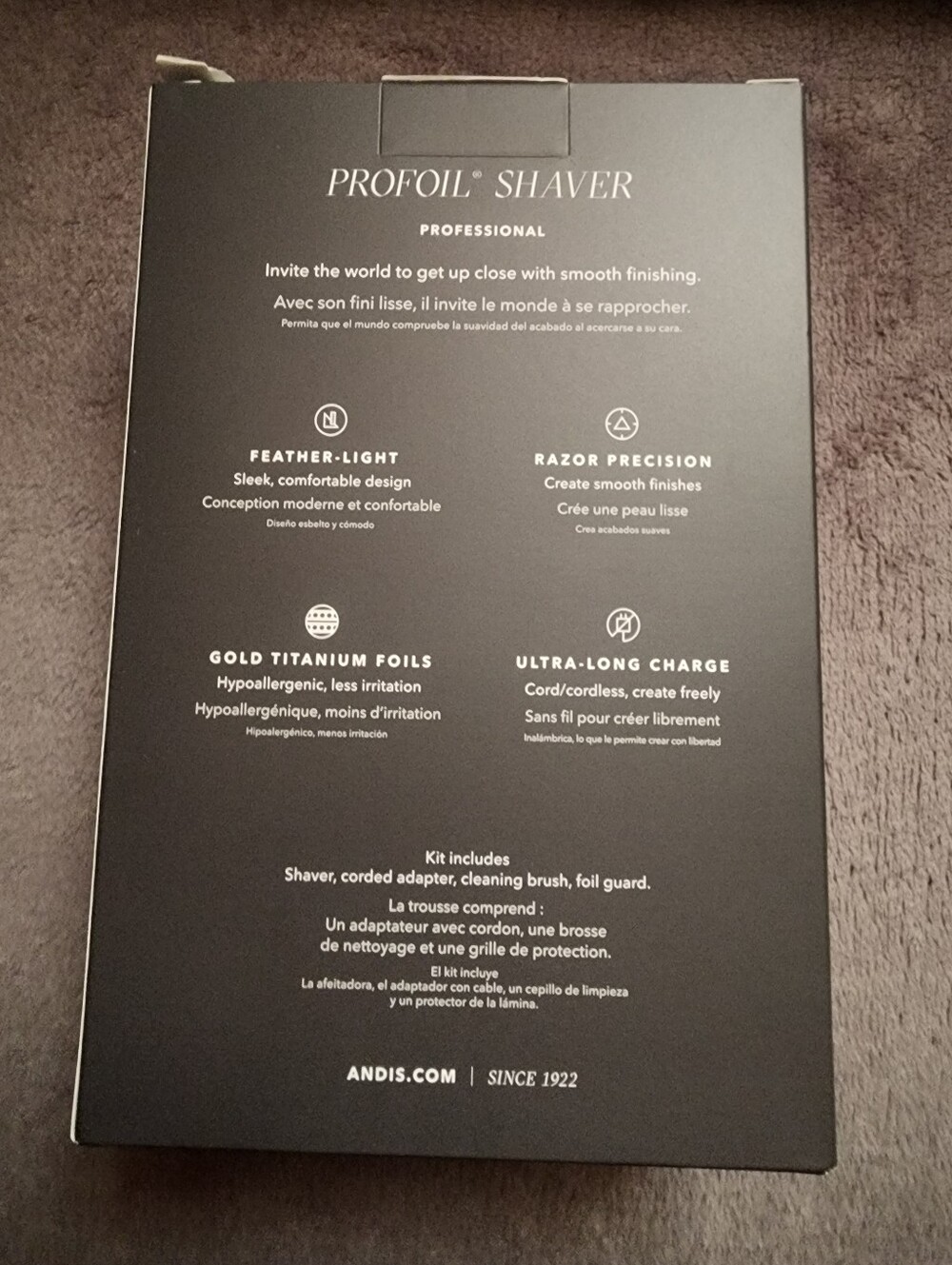 Andis PROFOIL Professional Lithium Titanium Foil Shaver TS-1 #17235 - Picture 5 of 11